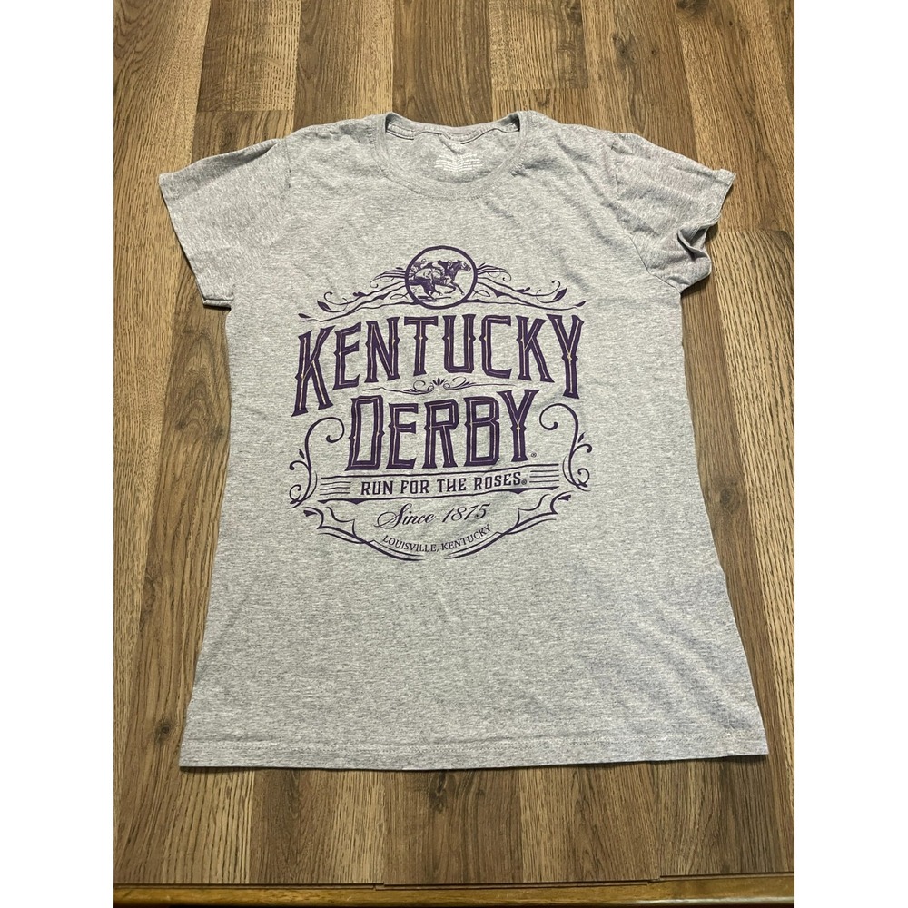 Kentucky Derby Shirt, Women's Size Large, Gray, KENTUCKY DERBY Since 1875